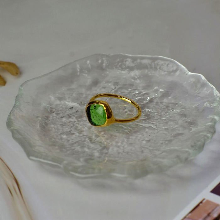 WEARhistory zöld Goldie gyűrű
