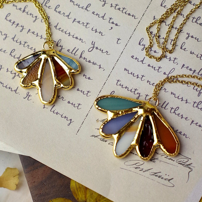 Colorful Petal Goldie Necklace