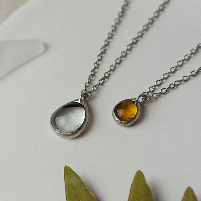 Kis Sea glass nyakláncok - MINI