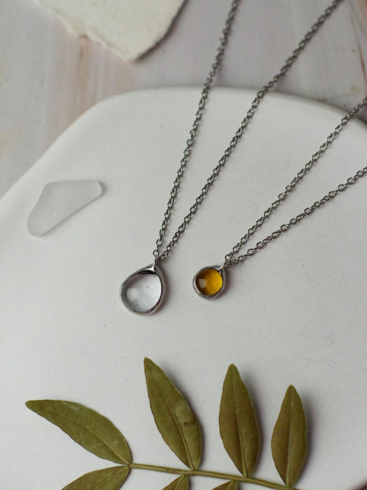 Kis Sea glass nyakláncok - MINI