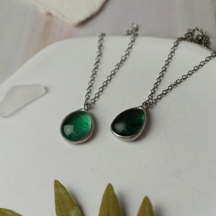 Türkiz Sea glass MINI medálok