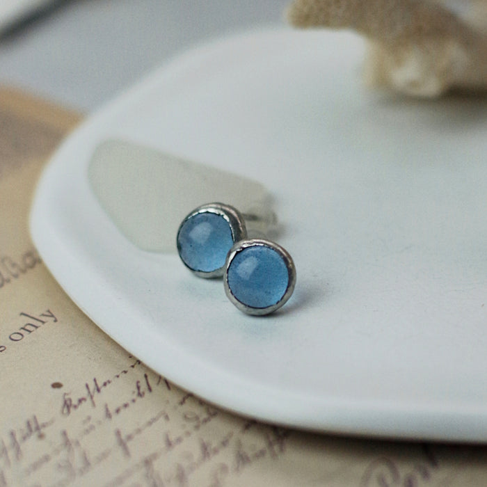 Színváltós Üveg fülbevaló - goldie