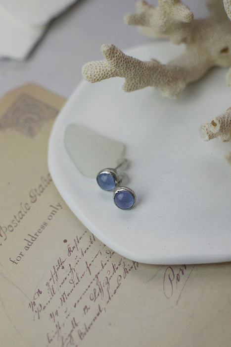 Színváltós Üveg fülbevaló - goldie