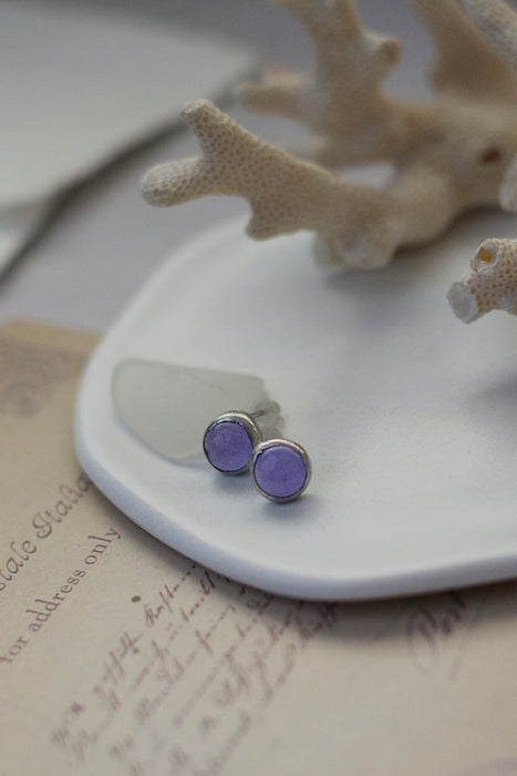 Színváltós Üveg fülbevaló - goldie