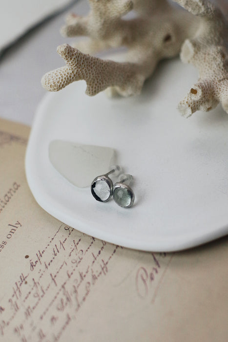 Áttetsző elegáns fülbevaló - goldie