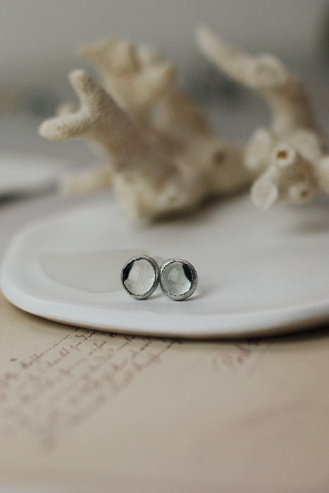 Áttetsző elegáns fülbevaló - goldie