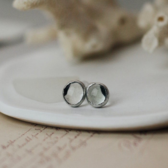 Áttetsző elegáns fülbevaló - goldie