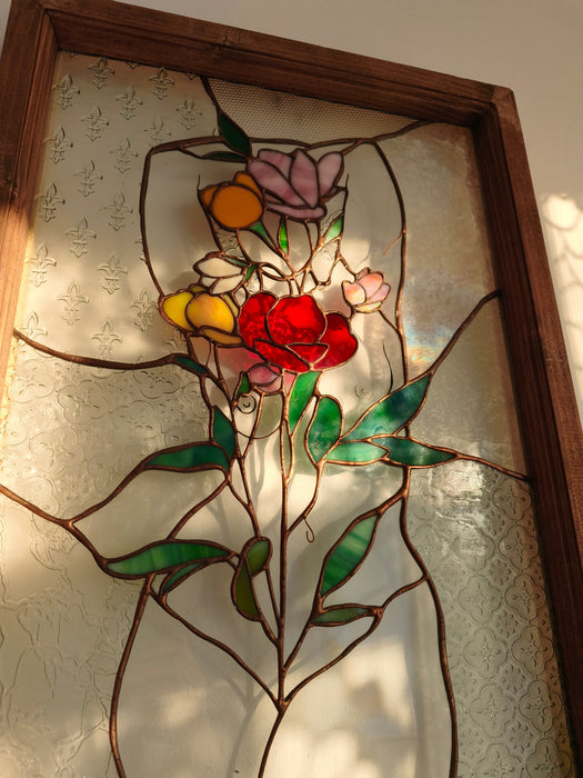 Self-LOVE női torzó virágokkal - exkluzív falidísz