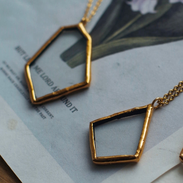 Clean üveg nyakláncok - Goldie