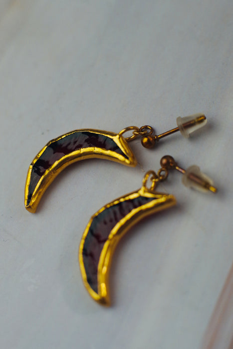 Hold fülbevaló - goldie