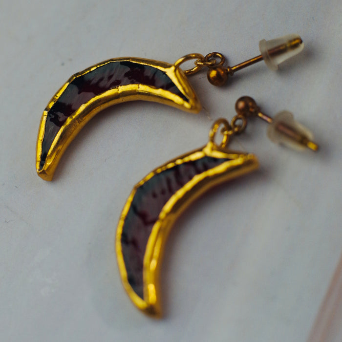 Hold fülbevaló - goldie