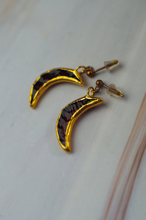 Hold fülbevaló - goldie