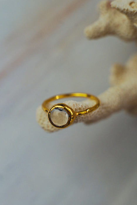 Olvasztott üveg gyűrűk - goldie