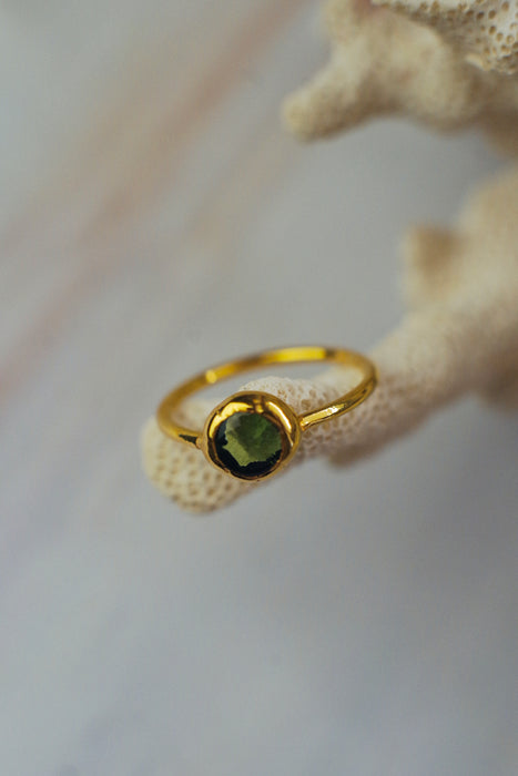 Olvasztott üveg gyűrűk - goldie