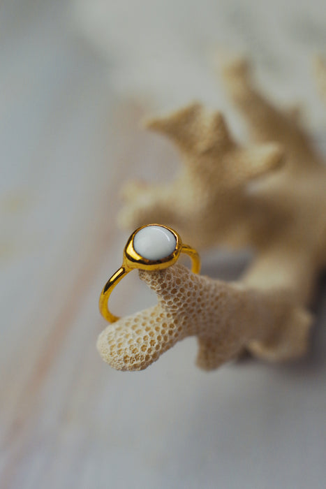 Olvasztott üveg gyűrűk - goldie