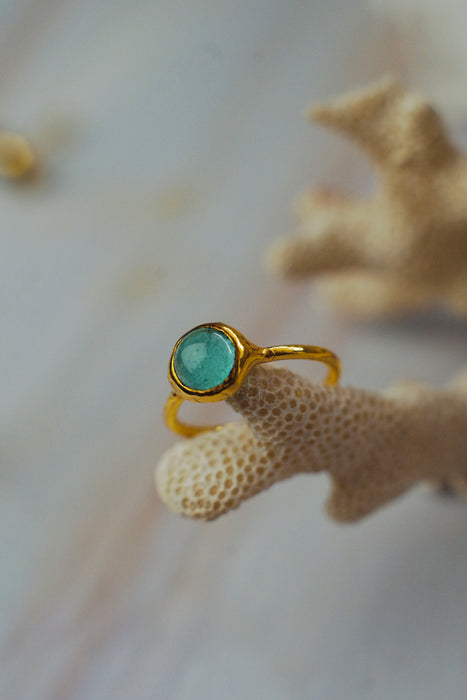 Olvasztott üveg gyűrűk - goldie