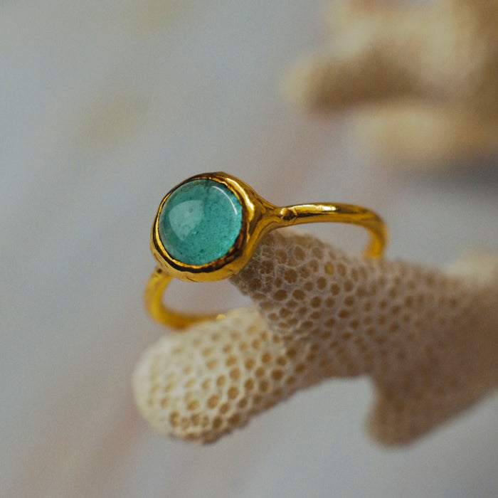 Olvasztott üveg gyűrűk - goldie