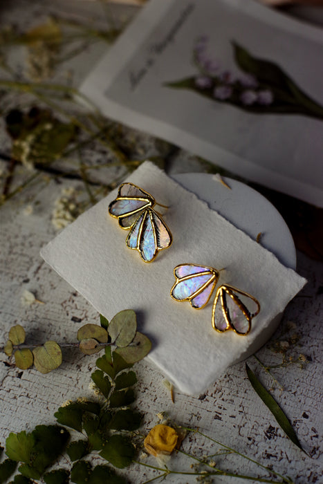 Iridescent Cathedral Goldie Earrings