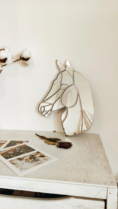 Horse mirror wall decoration