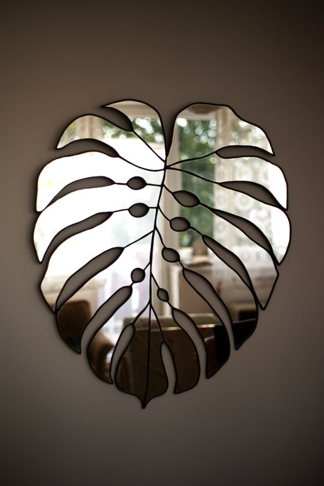 monstera leaf mirror Exclusive BIG Monstera mirror– Tinytrip