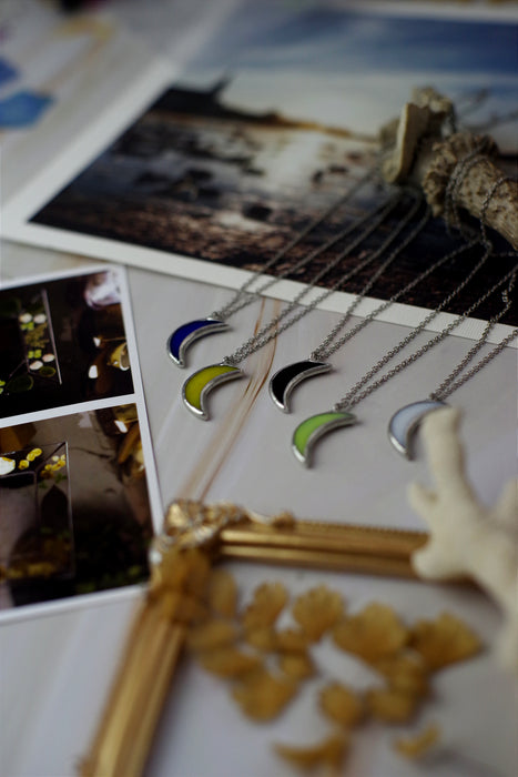 Colorful Moon necklaces