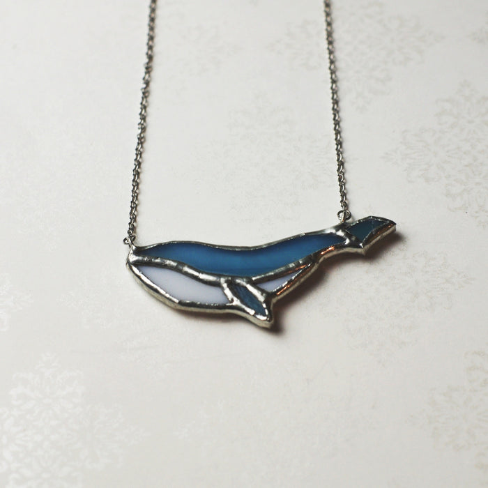 Save the wildlife - blue whale necklace