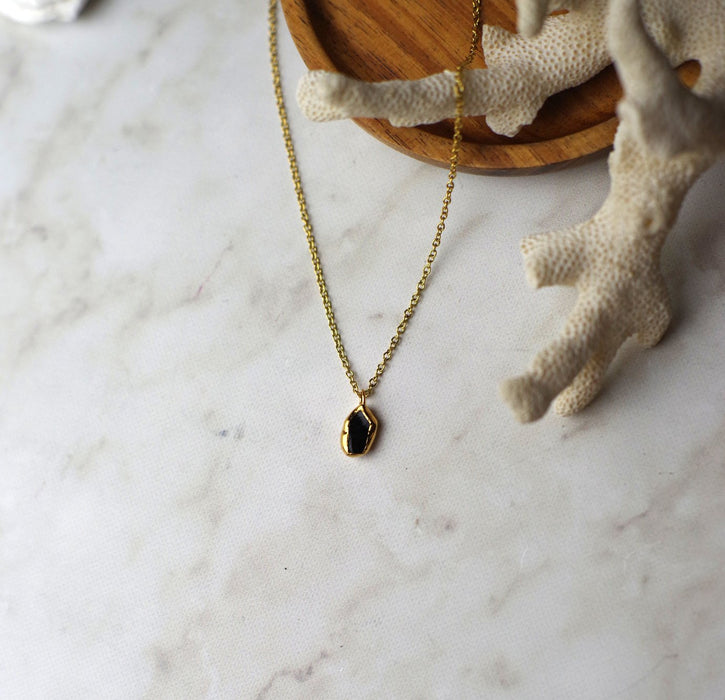 Obsidian Goldie necklace - gilberries