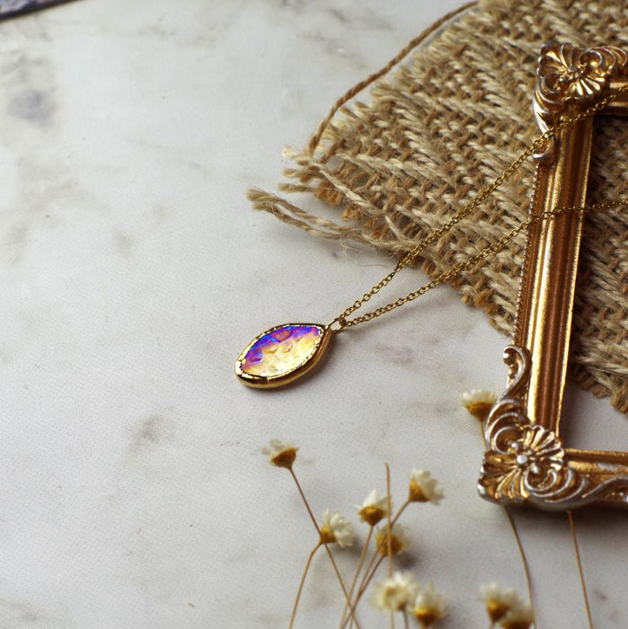 Iridescent Cathedral Goldie Necklace