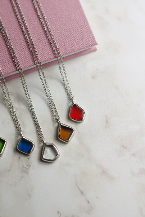 Brilliant colorful small WEARhistory necklace