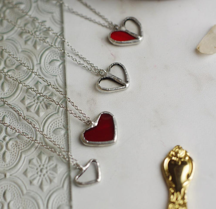 Small heart necklaces - new