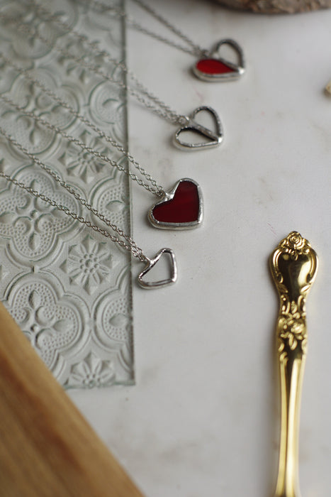 Small heart necklaces - new