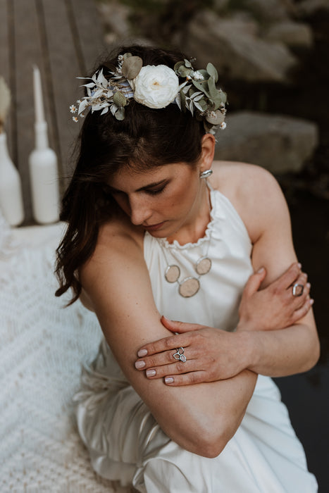Lace wedding jewelry set